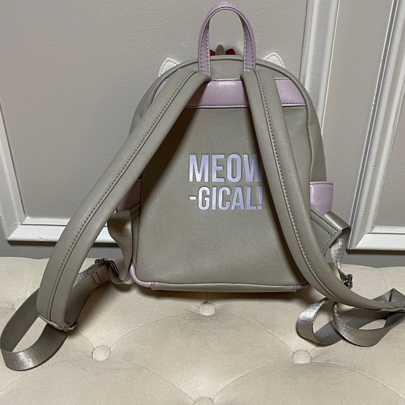 Loungefly Disney Parks Cats Marie Figaro Oliver Mini Backpack - Picture 3 of 15